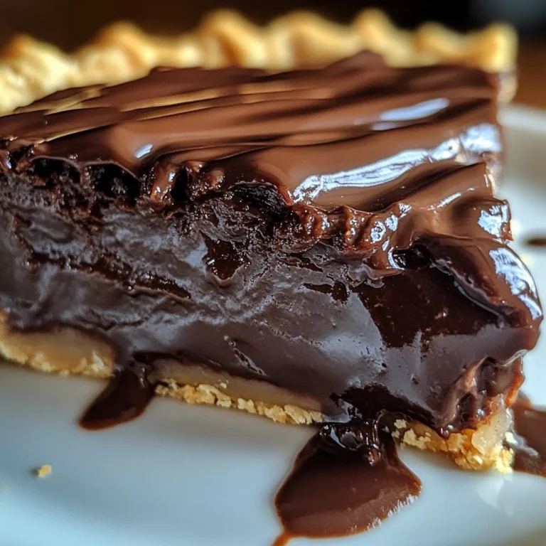 Decadent Hot Fudge Pie