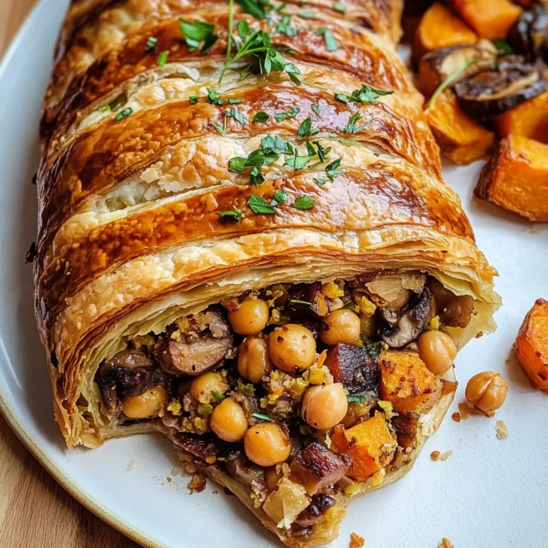 Herb Roasted Chickpea Vegetable Wellington