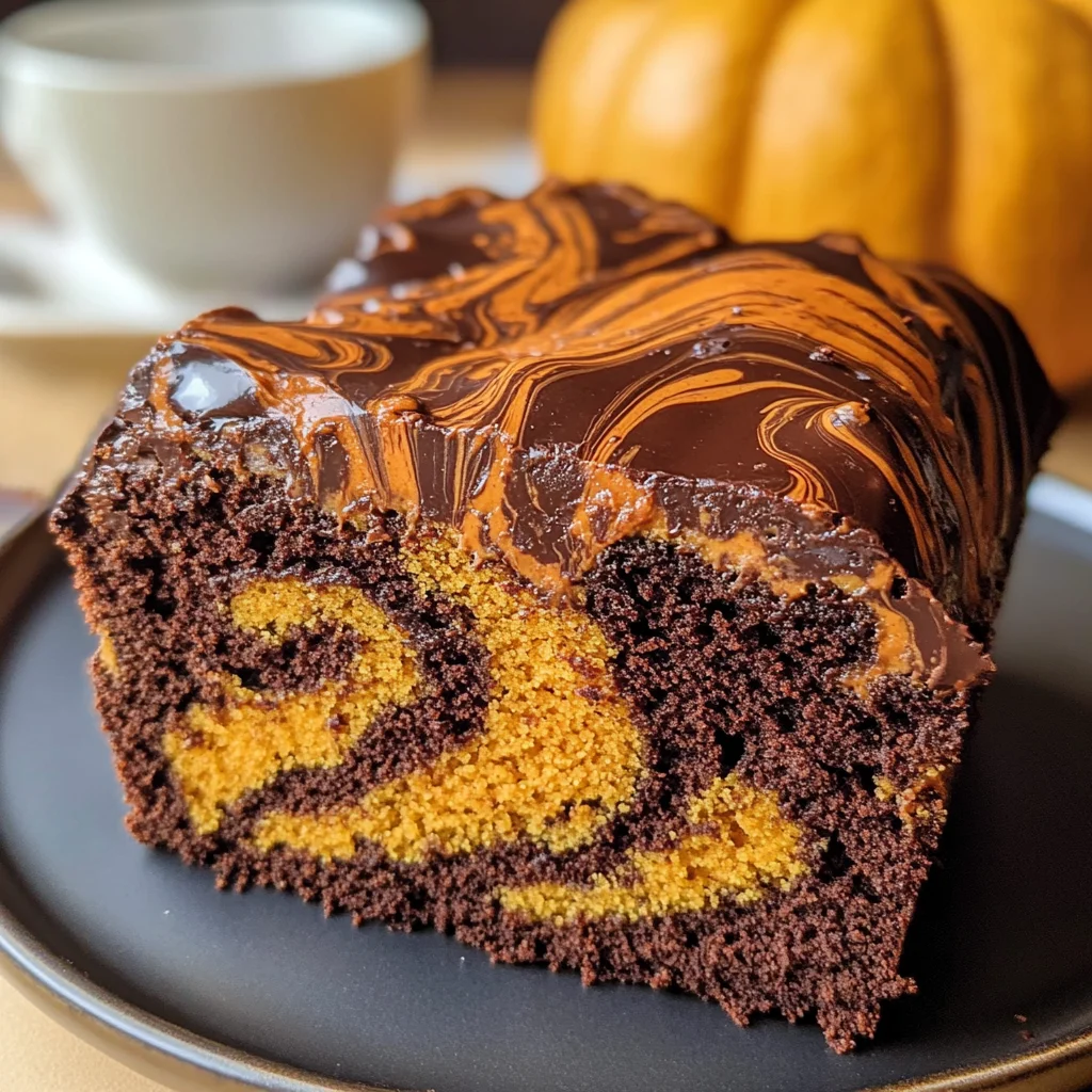 Pumpkin Marble Cake (vegan)