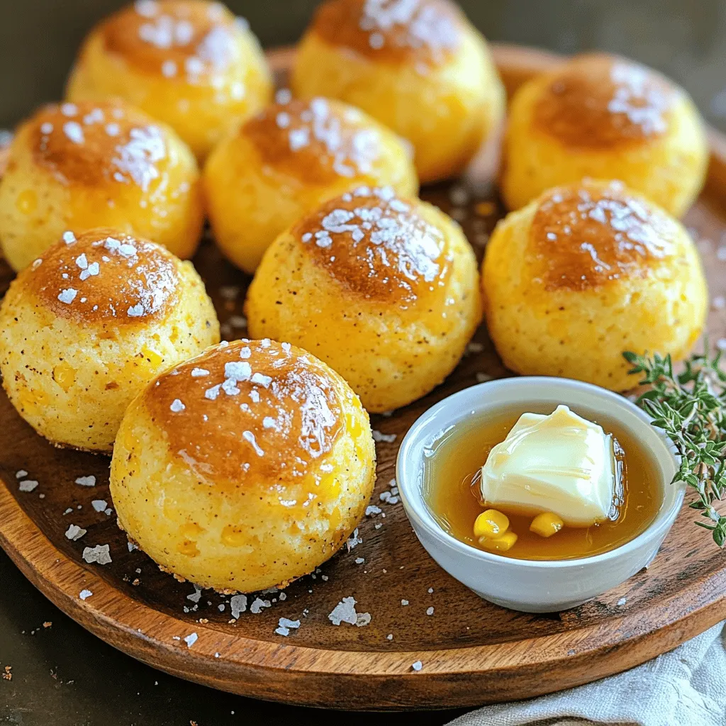 Southern-Style Honey Butter Cornbread Poppers