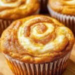 Best Swirled Pumpkin Cream Cheese Muffins