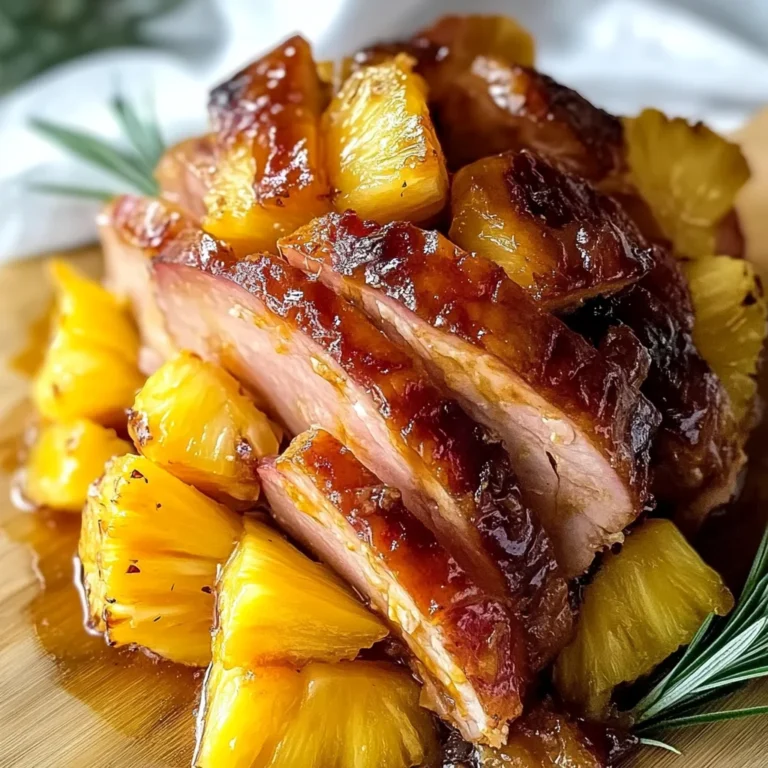 Brown Sugar Pineapple chicken ham