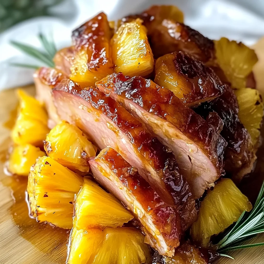Brown Sugar Pineapple chicken ham