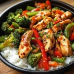 Chili Chicken & Mixed Veggie Rice Bowl