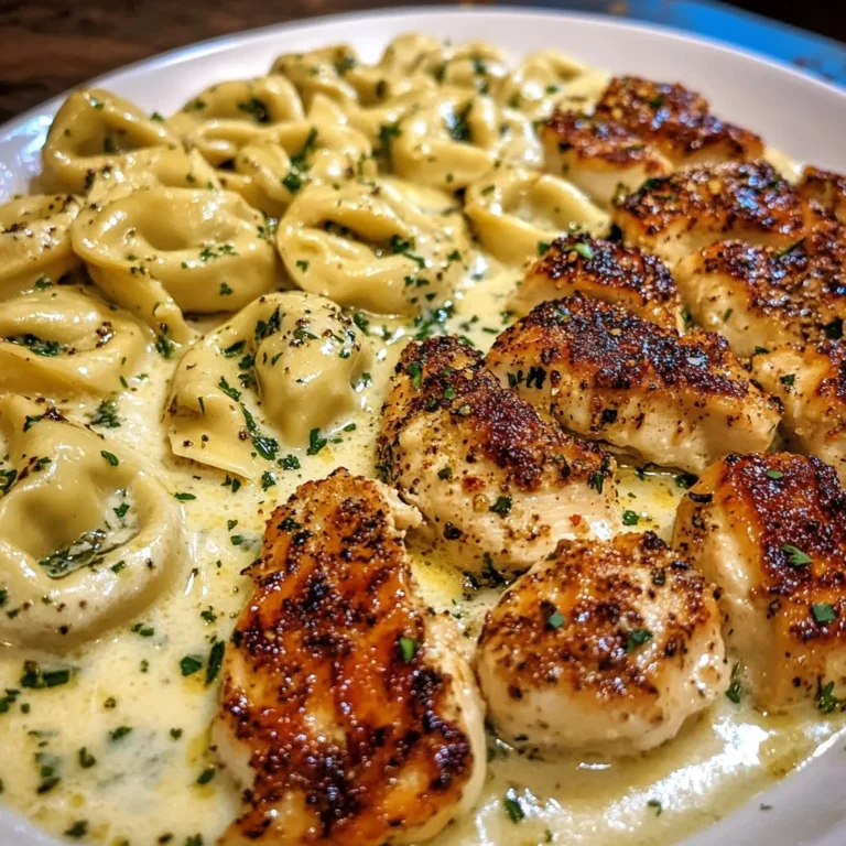 Creamy Cajun Chicken Tortellini in Garlic Mozzarella Sauce