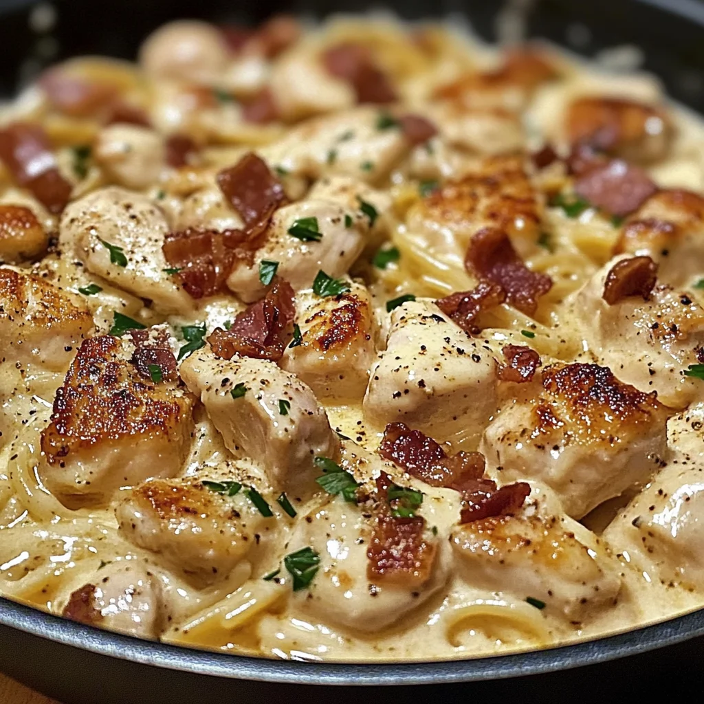 Creamy One-Pan Chicken Carbonara