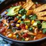 Crockpot Chicken Tortilla Soup