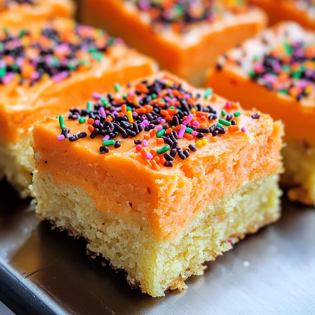 Halloween Frosted Sugar Cookie Bars