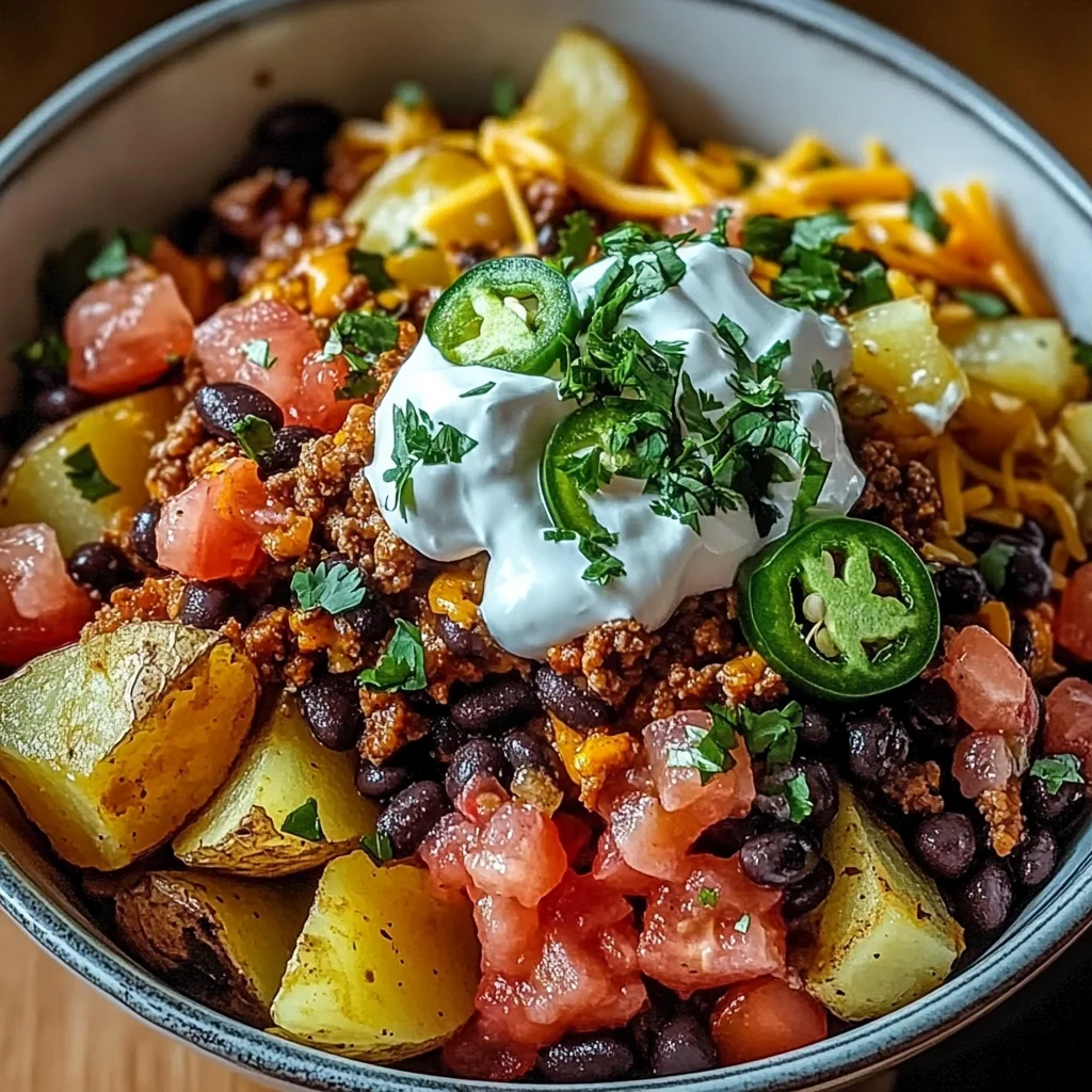 Loaded Potato Taco Bowl