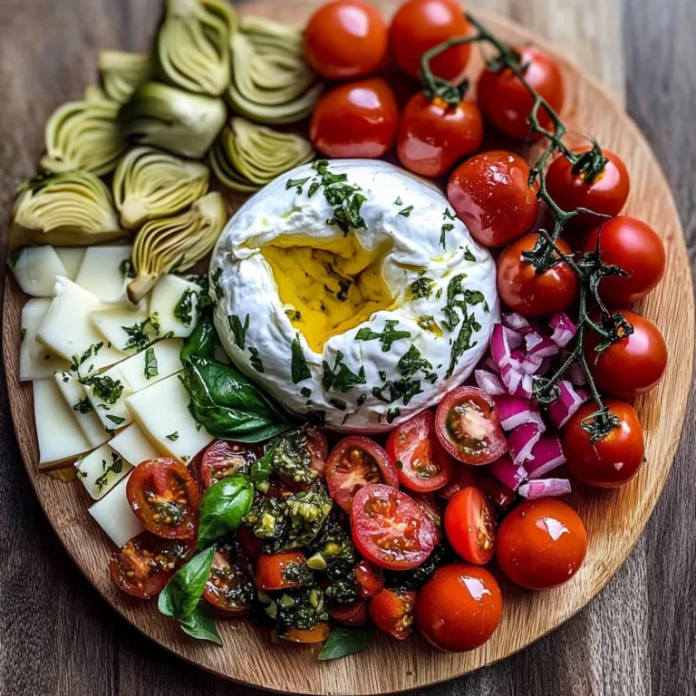 Mediterranean Burrata Board