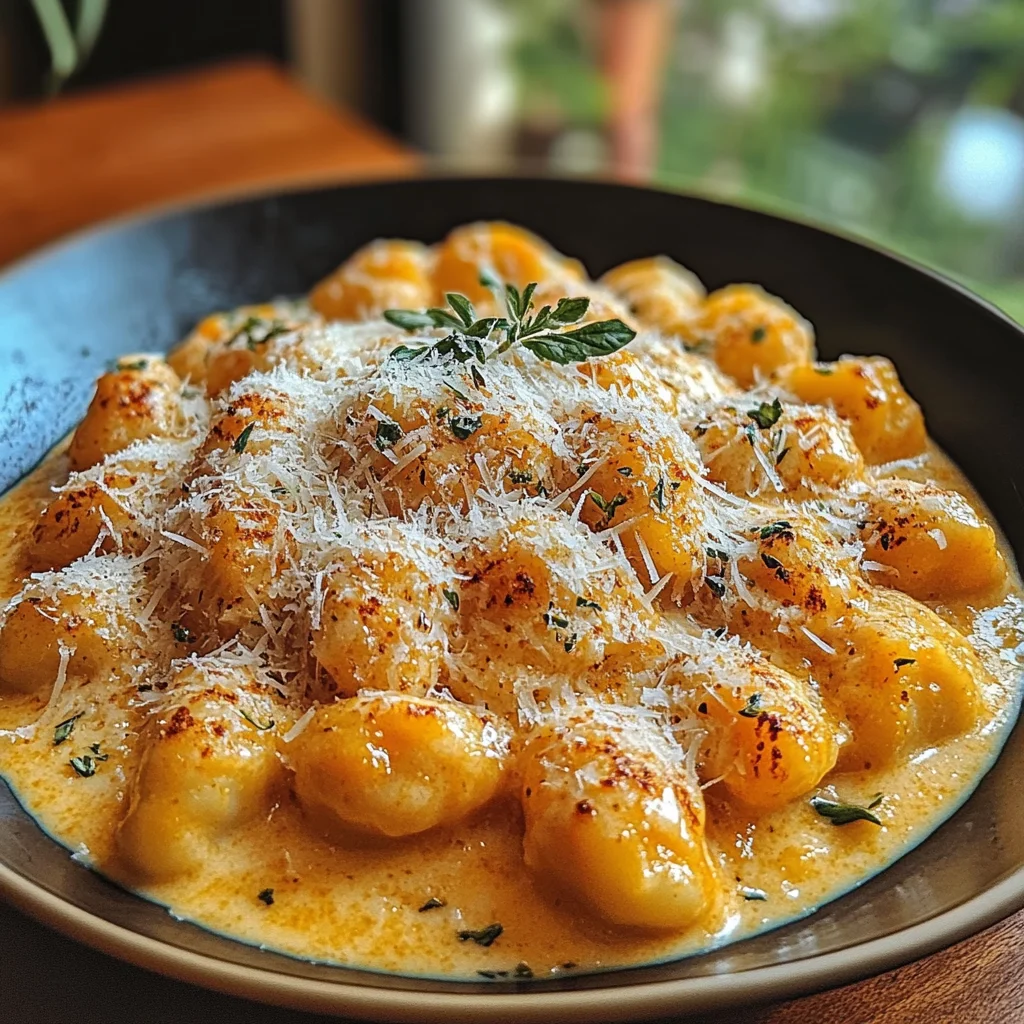 Pumpkin Alfredo Gnocchi