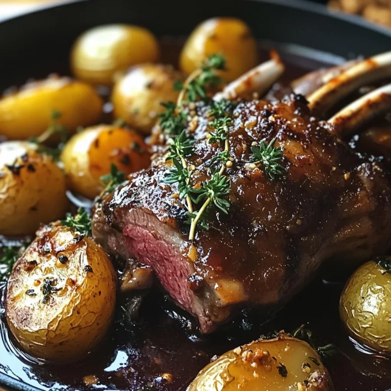 Red Wine & Herb Lamb Shanks with Roasted Potatoes