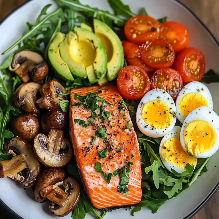 Salmon & Mushroom Power Plate