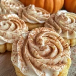 Soft Pumpkin Cookies with Cinnamon Frosting