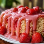 Strawberry Pound Cake with Strawberry Glaze