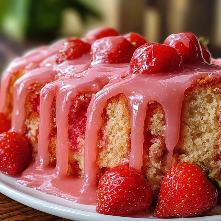 Strawberry Pound Cake with Strawberry Glaze