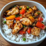 Teriyaki Chicken Stir-Fry with Steamed Rice