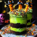 Witches Brew Halloween Cake Jars