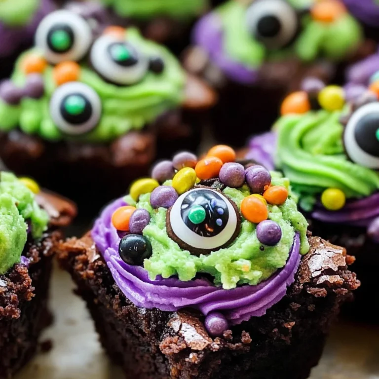 Witch's Cauldron Halloween Brownie Bites