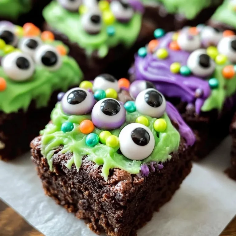 Witch's Cauldron Halloween Brownie Bites