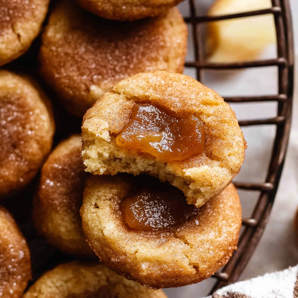 Apple Butter Snickerdoodle Cookies
