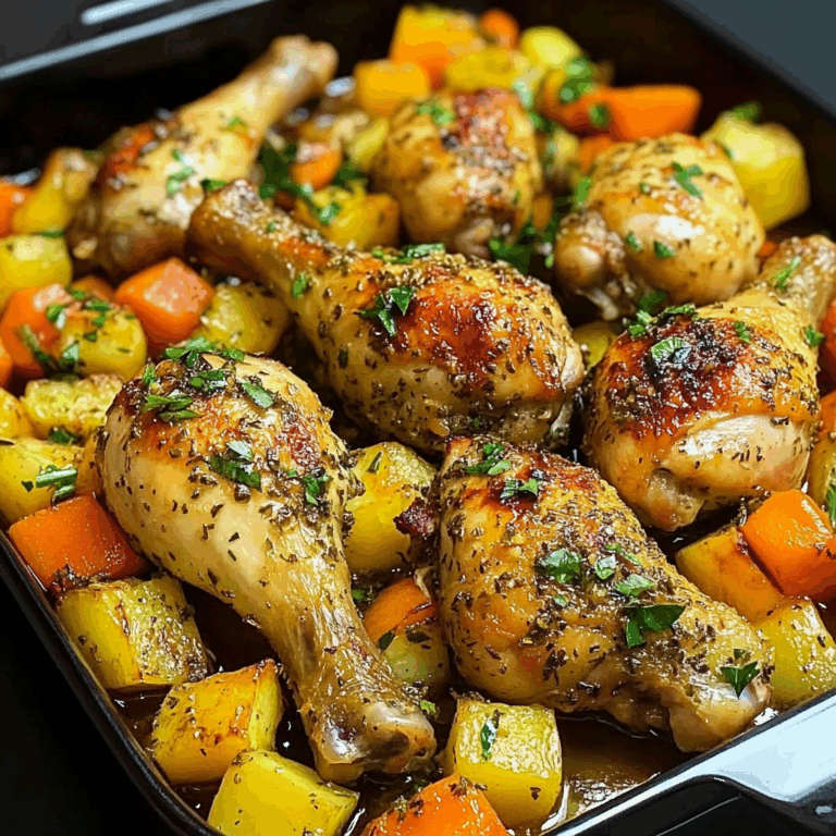 Garlic Herb Chicken Drumsticks with Veggies