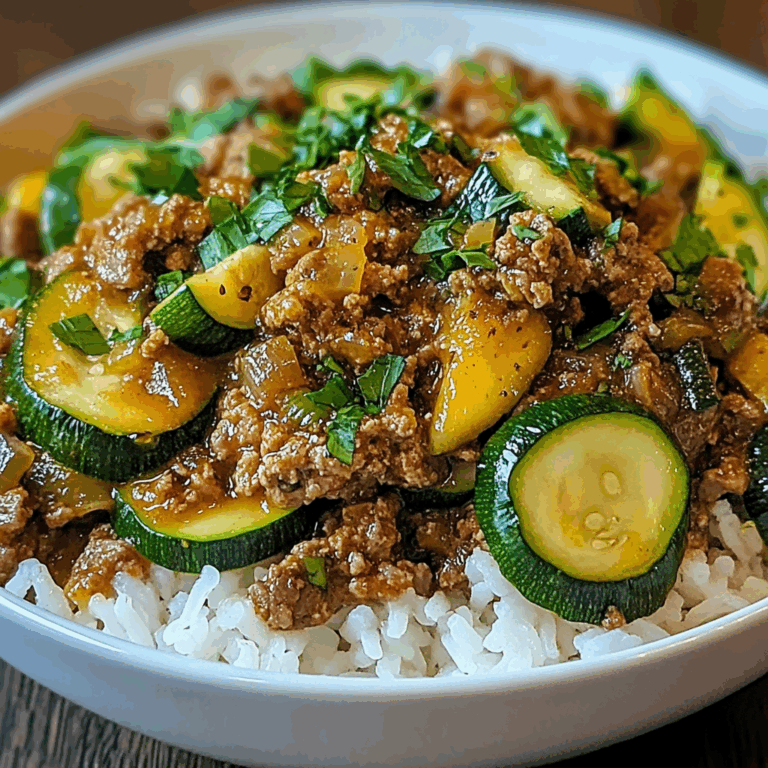 Greek-Style Beef and Zucchini Rice Bowl
