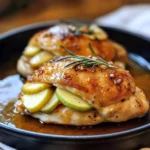 Apple and Brie Stuffed Chicken with Maple Dijon Glaze
