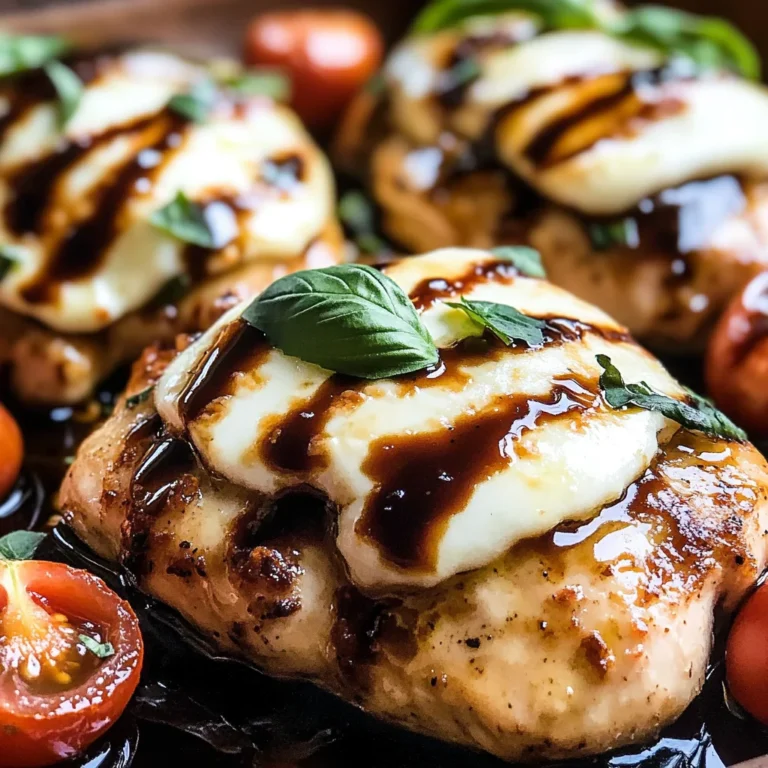 Balsamic Baked Chicken Breast with Mozzarella Cheese Recipe