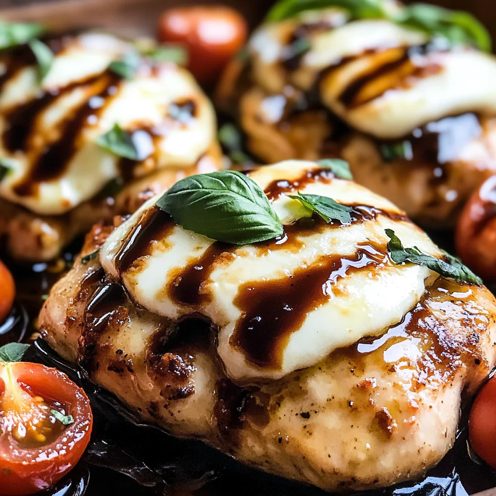 Balsamic Baked Chicken Breast with Mozzarella Cheese Recipe