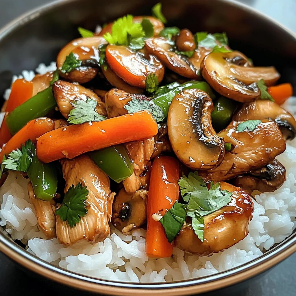 Chicken, Mushroom & Veggie Rice Bowl