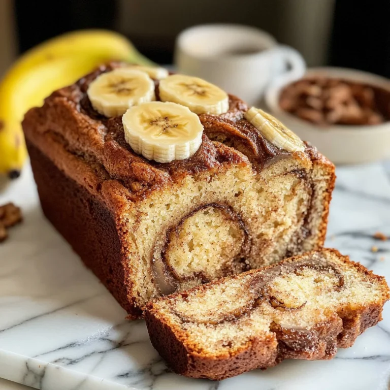 Cinnamon Swirled Banana Bread