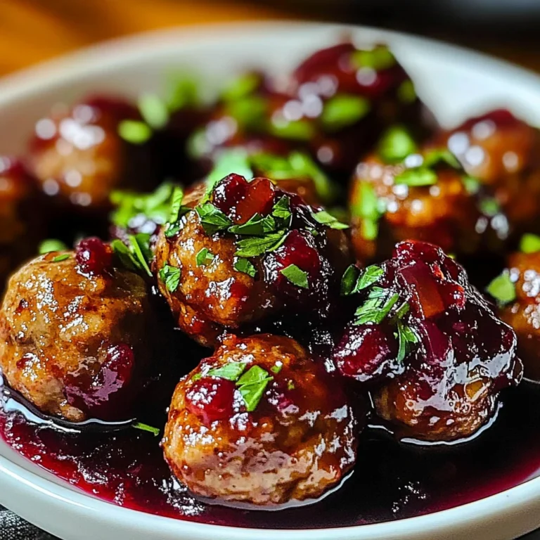 Cranberry Sauce Meatballs