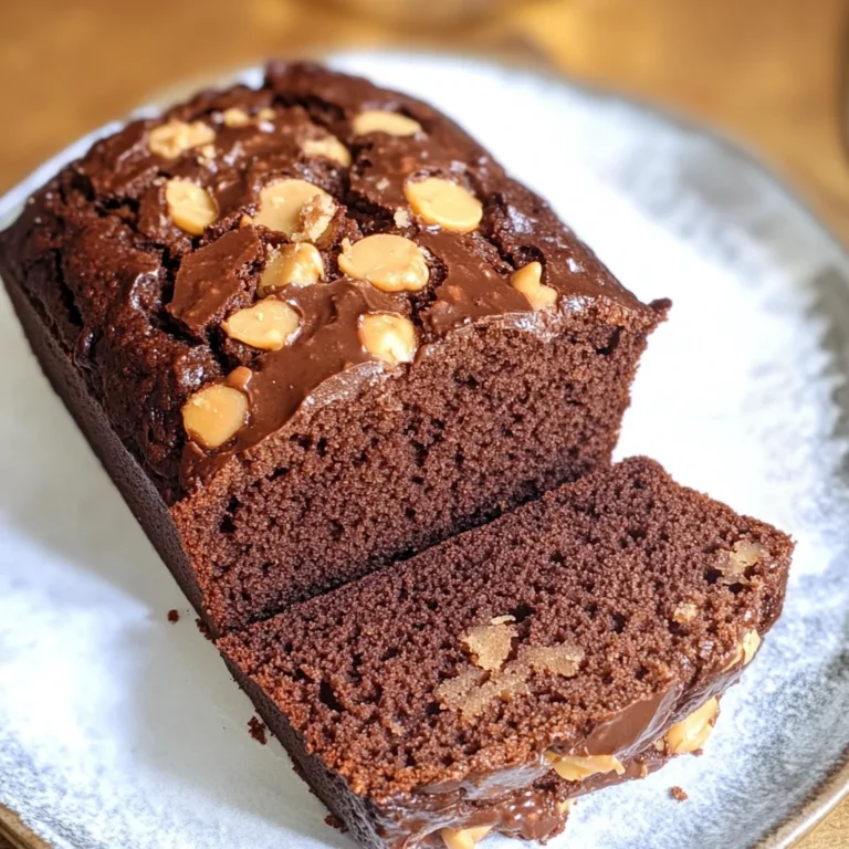 Easy Chocolate Peanut Butter Quick Bread