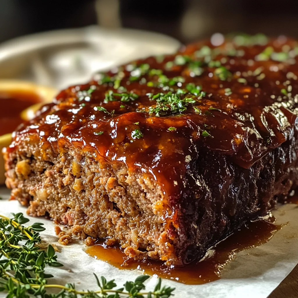 Easy Meatloaf Recipe with the BEST Glaze