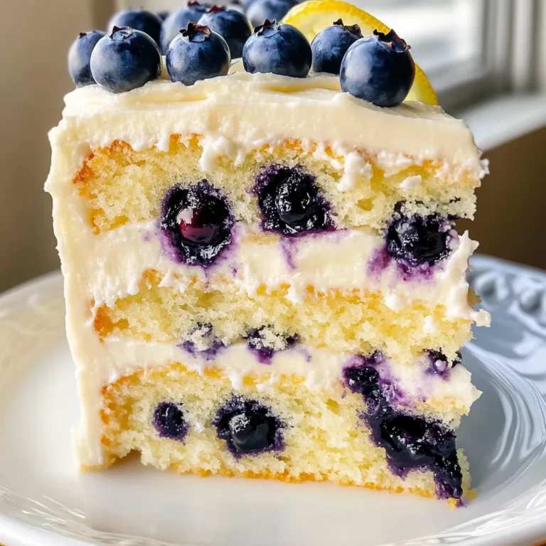 Lemon Blueberry Layer Cake