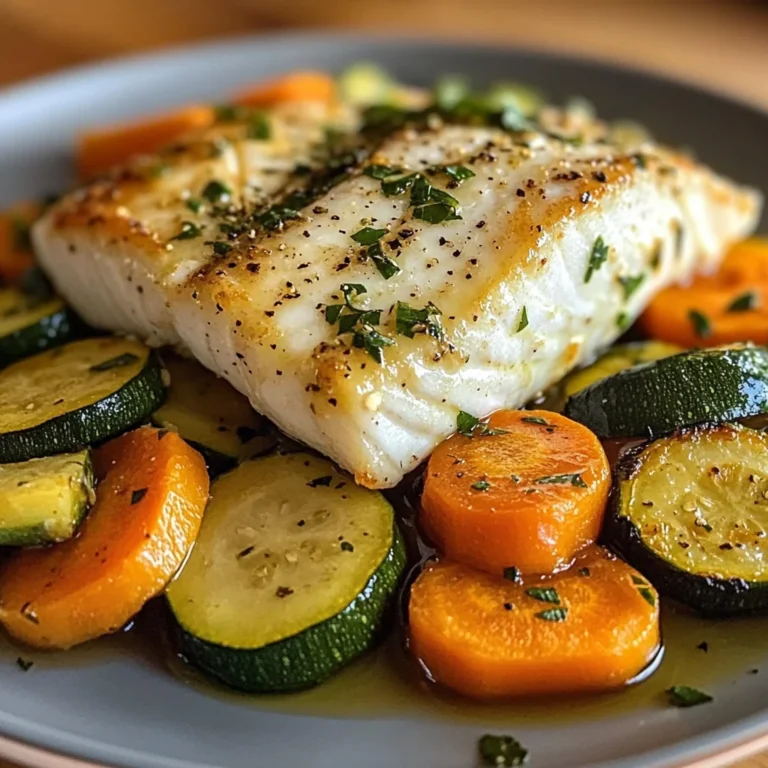 Lemon Herb White Fish with Sauted Vegetables