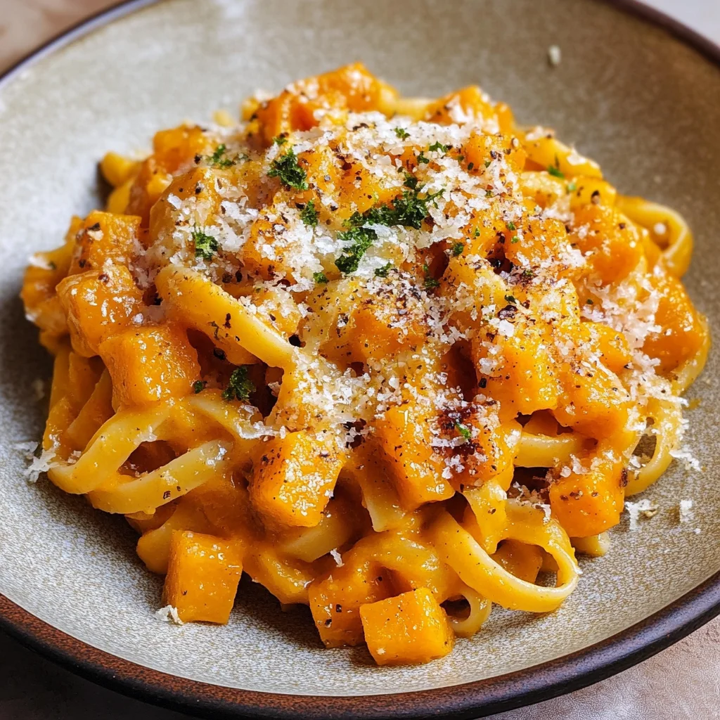 Roasted Pumpkin & Garlic Pasta