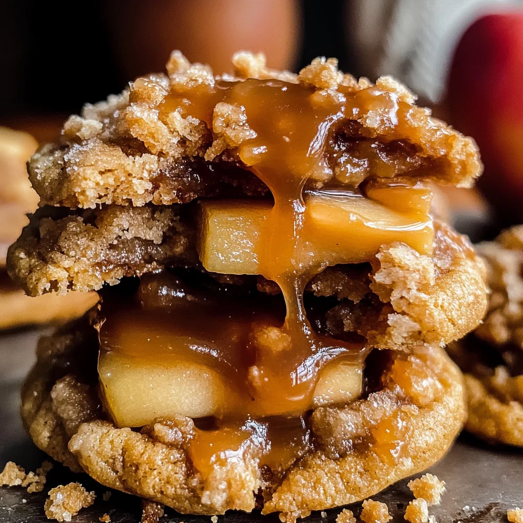 Salted Caramel Apple Pie Cookies