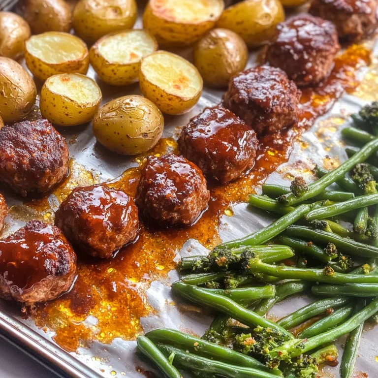 Sheet Pan Mini Meatloaf and Roasted Potatoes