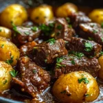 Slow Cooker Garlic Butter Beef
