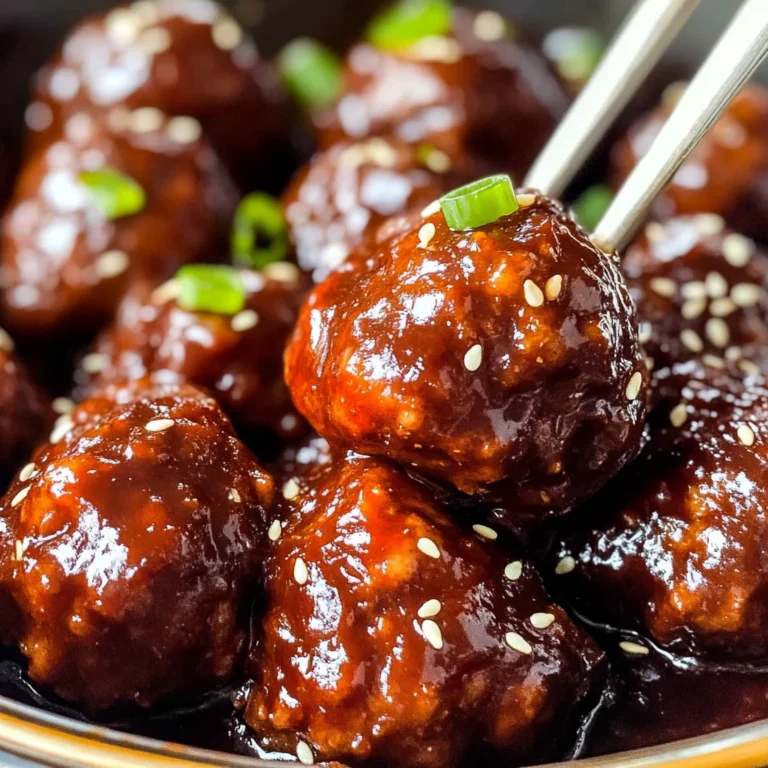 Slow Cooker Korean Meatballs
