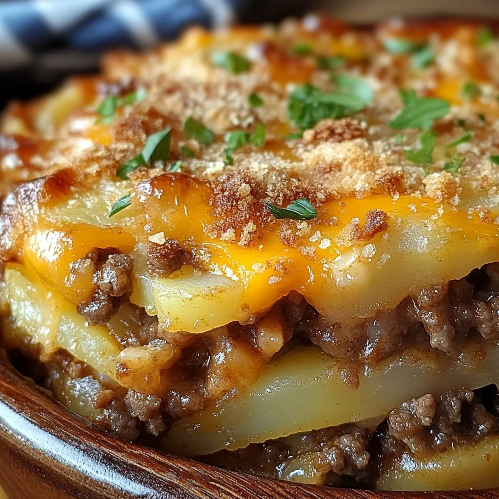 Southern chicken hamburger and Potato Casserole