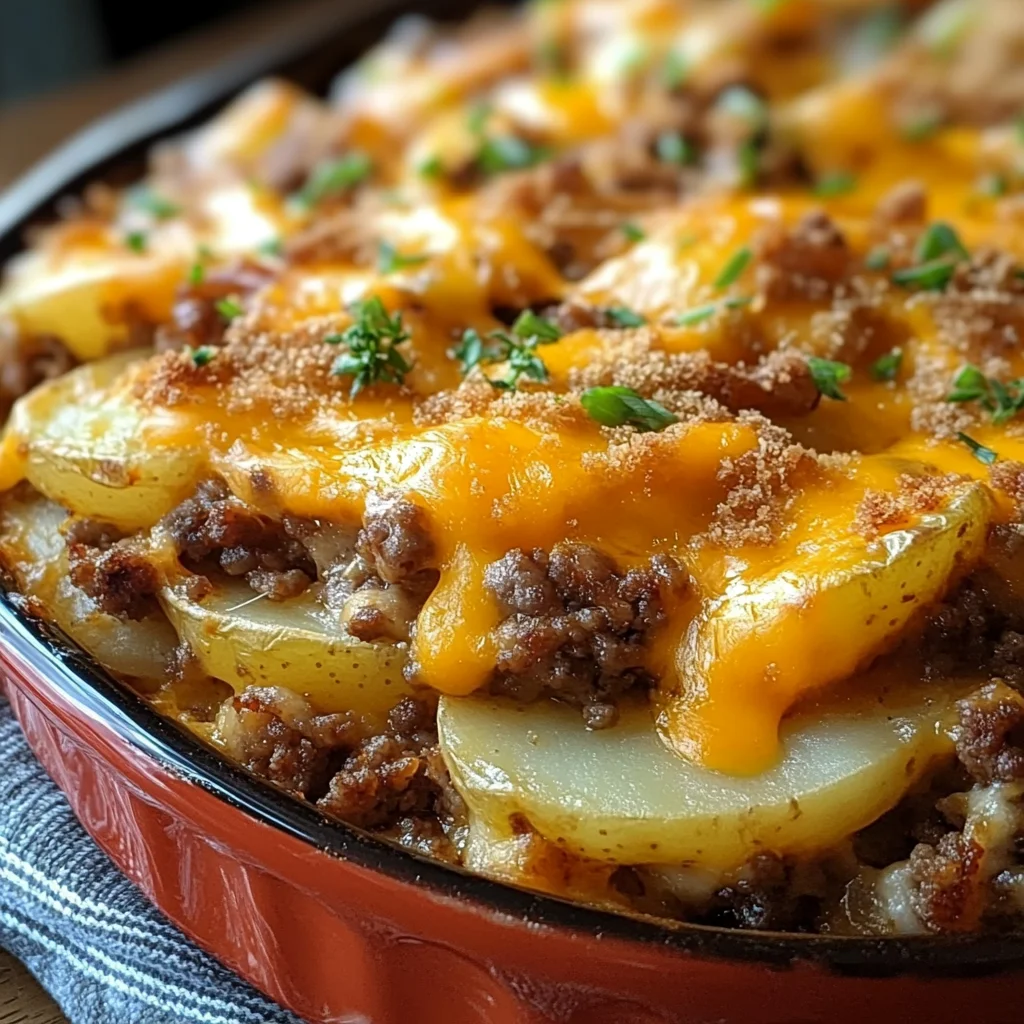 Southern chicken hamburger and Potato Casserole