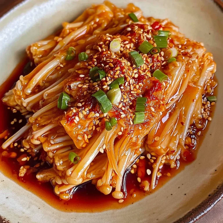 Spicy Enoki Mushrooms