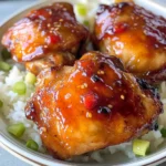 Sticky Sweet Chili Chicken Thighs in Air Fryer
