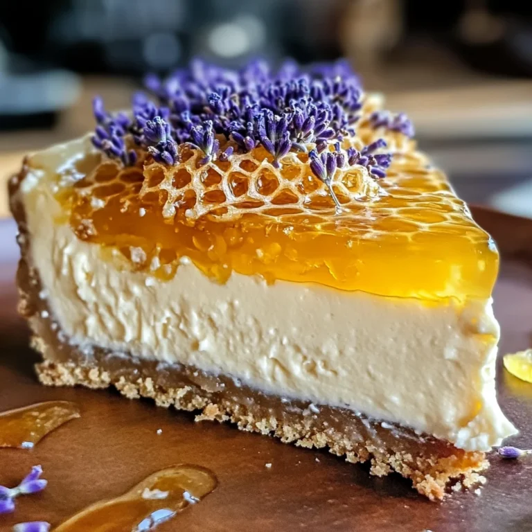 Ultimate Lemon Lavender Cheesecake with Honeycomb Magic