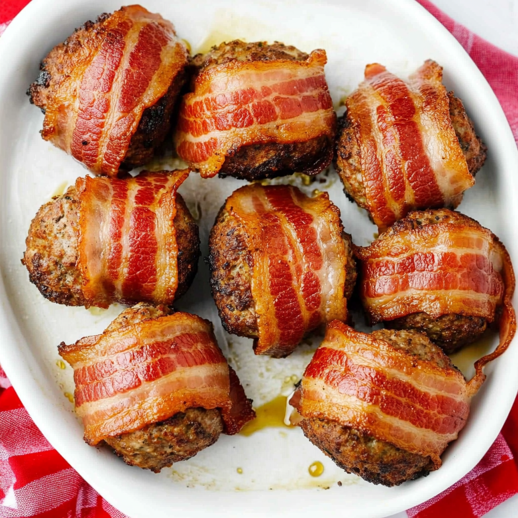 Mini Turkey Bacon Wrapped Meatloaf Recipe
