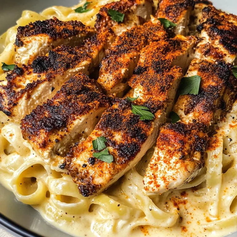 Blackened Cajun Chicken Alfredo