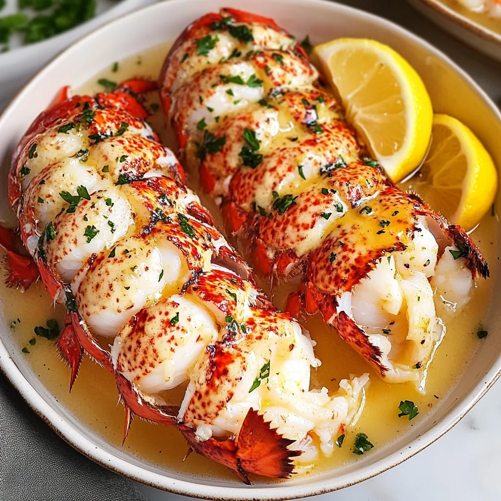 Butter Poached Lobster Tails Recipe